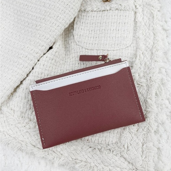 ⚠️Clearance Dusty Pink And White Slim Cardholder / Wallet - Picture 2 of 4